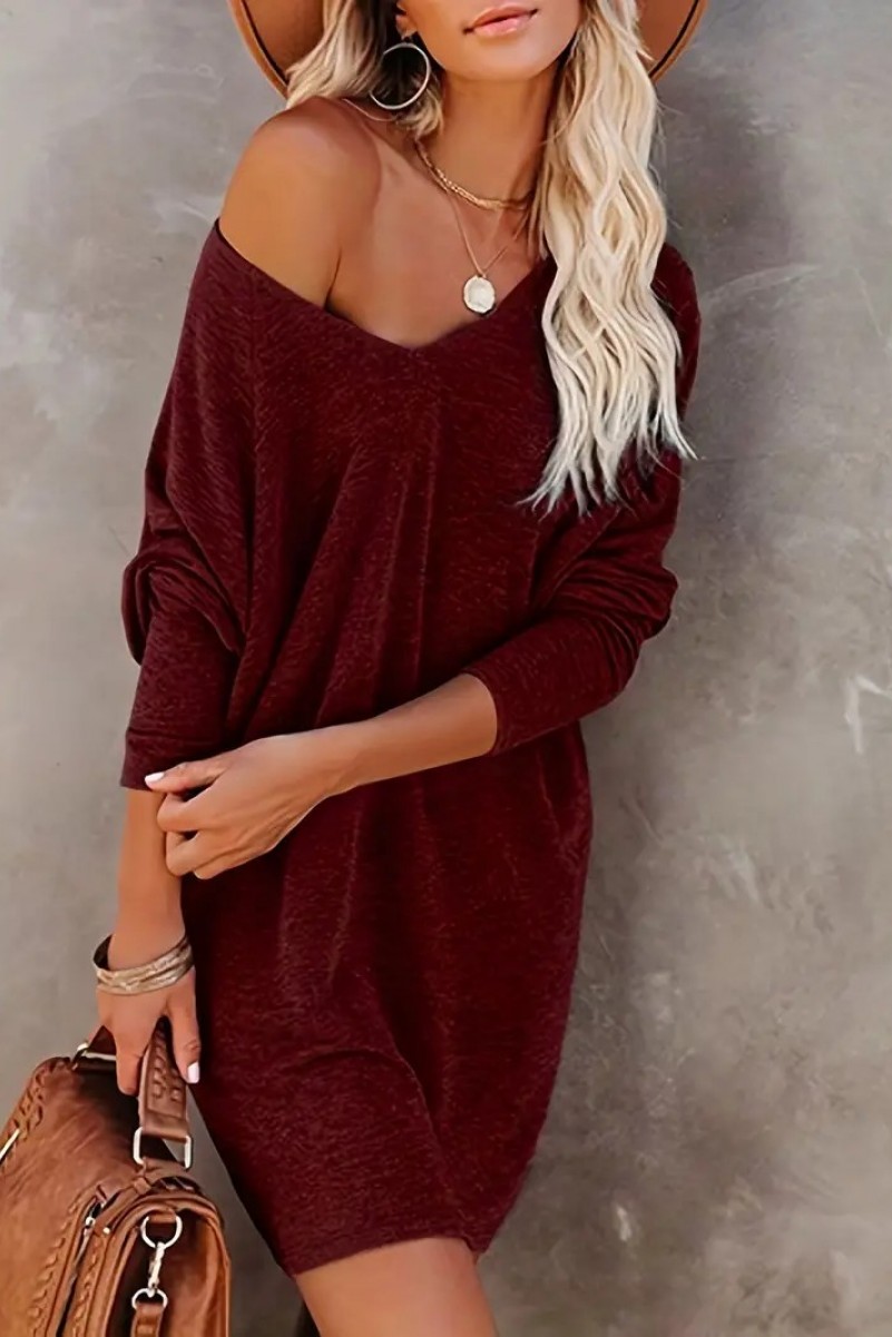 Batwing-Long-Sleeve-Dress