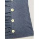 Button-Decor-Ruched-T-Shirt