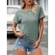 Eyelet-Crew-Neck-T-Shirt